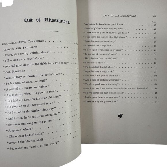 Vtg 1888 GRANDMA'S ATTIC TREASURES by Mary D. Brine Story of Old Time Memories - Picture 5 of 14